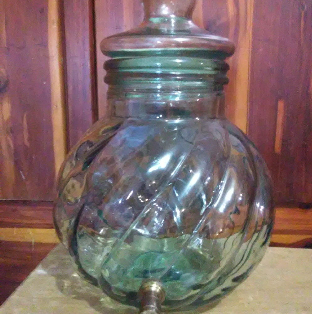Italian glass drink decanter